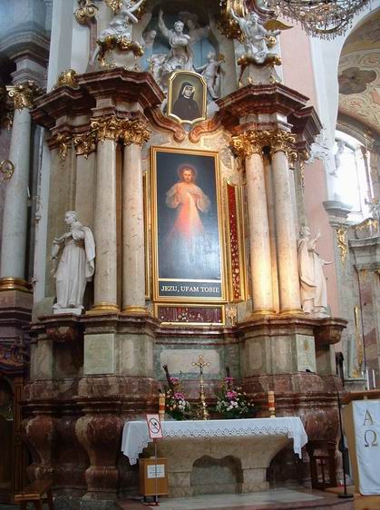 Obraz malowany wedug wskaza w. Faustyny
